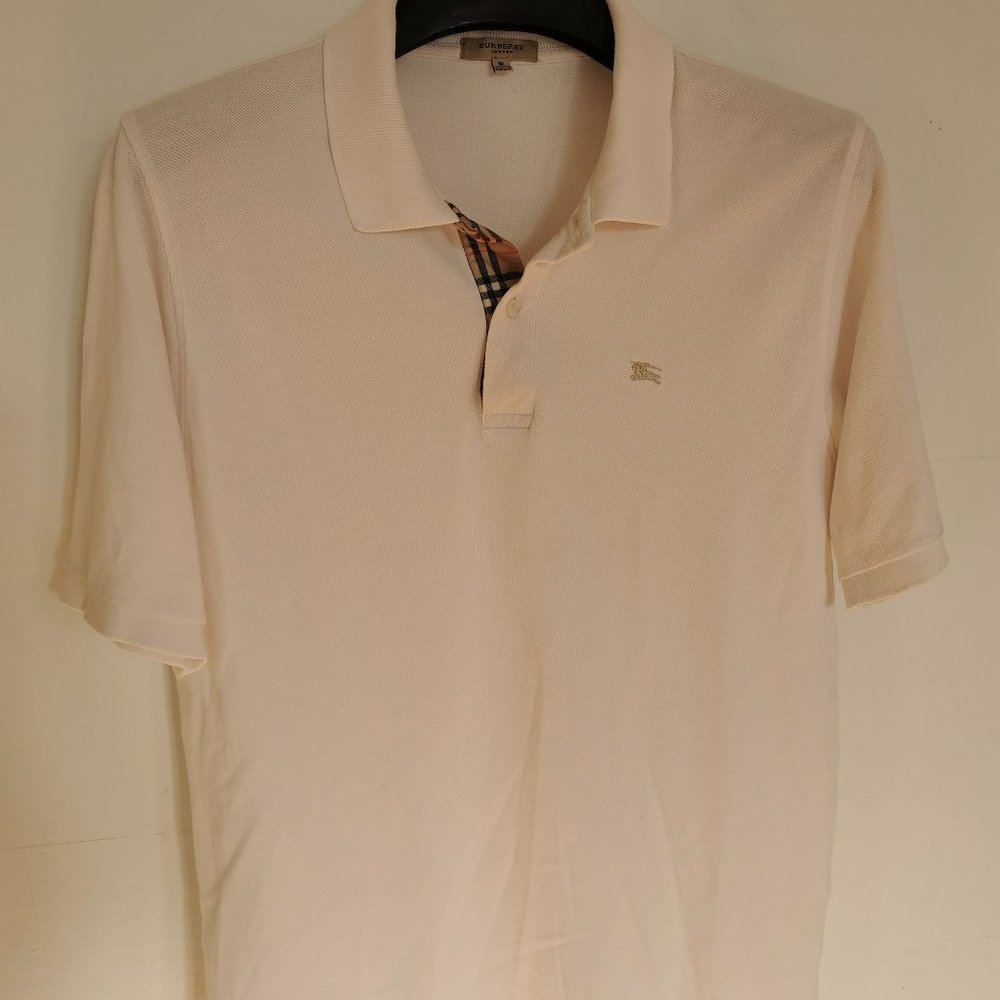 White Burberry Polo